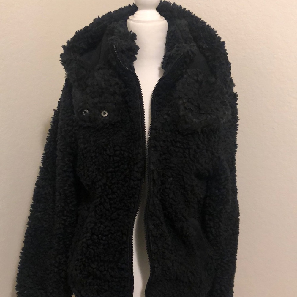Abercrombie and Fitch teddy jacket size small